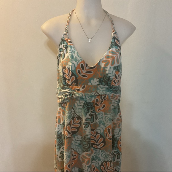 Tommy Bahama Floral Halter Dress Size L - Picture 4 of 10